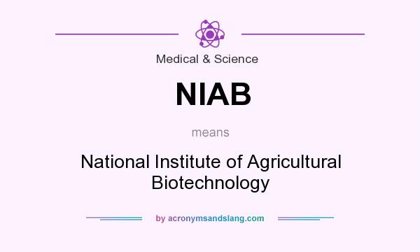 What does NIAB mean? It stands for National Institute of Agricultural Biotechnology