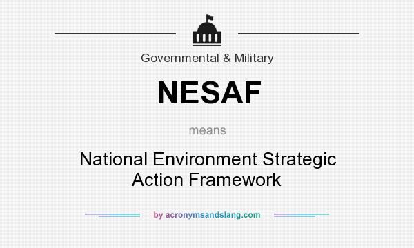 What does NESAF mean? It stands for National Environment Strategic Action Framework