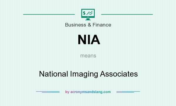 What does NIA mean? It stands for National Imaging Associates