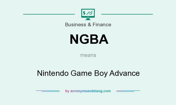 What does NGBA mean? It stands for Nintendo Game Boy Advance