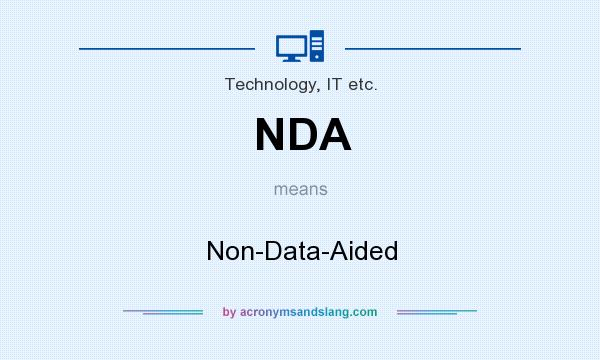 What does NDA mean? It stands for Non-Data-Aided