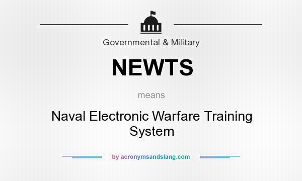 What does NEWTS mean? It stands for Naval Electronic Warfare Training System