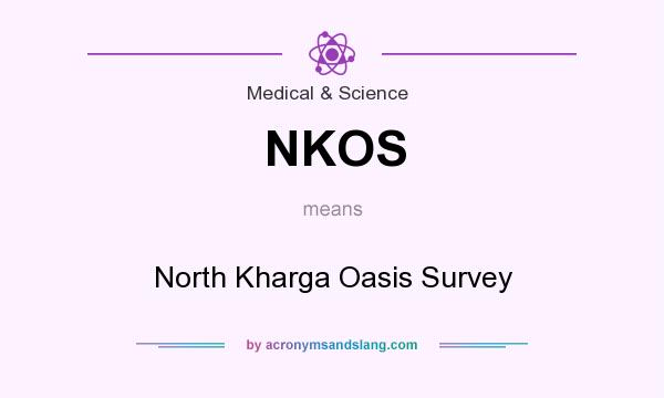 What does NKOS mean? It stands for North Kharga Oasis Survey