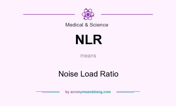 What does NLR mean? It stands for Noise Load Ratio