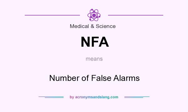What does NFA mean? It stands for Number of False Alarms