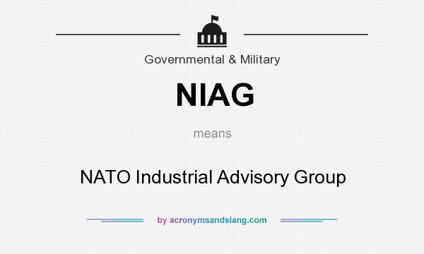 What does NIAG mean? It stands for NATO Industrial Advisory Group