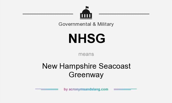 What does NHSG mean? It stands for New Hampshire Seacoast Greenway
