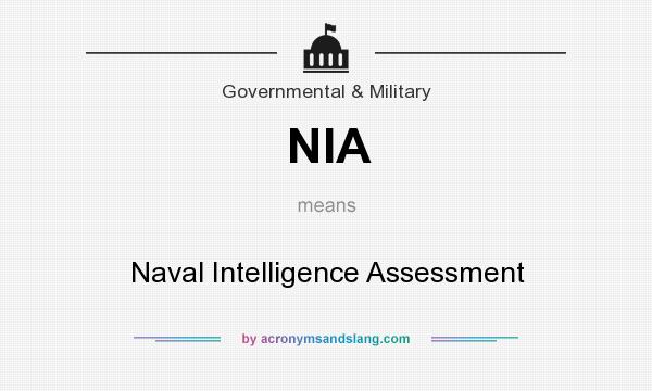 What does NIA mean? It stands for Naval Intelligence Assessment