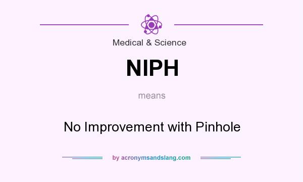 What does NIPH mean? It stands for No Improvement with Pinhole