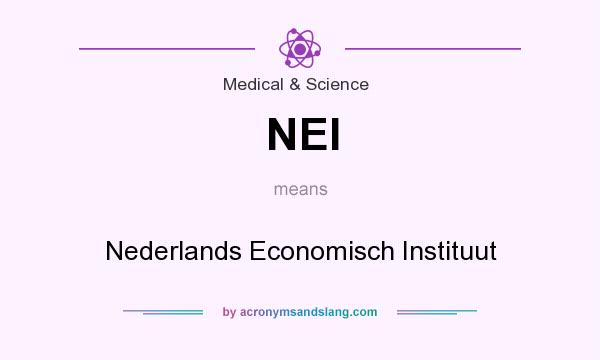 What does NEI mean? It stands for Nederlands Economisch Instituut