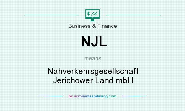 What does NJL mean? It stands for Nahverkehrsgesellschaft Jerichower Land mbH