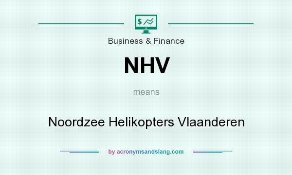 What does NHV mean? It stands for Noordzee Helikopters Vlaanderen