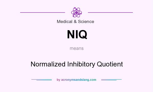 What does NIQ mean? It stands for Normalized Inhibitory Quotient
