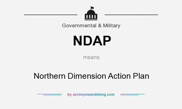 What does NDAP mean? It stands for Northern Dimension Action Plan
