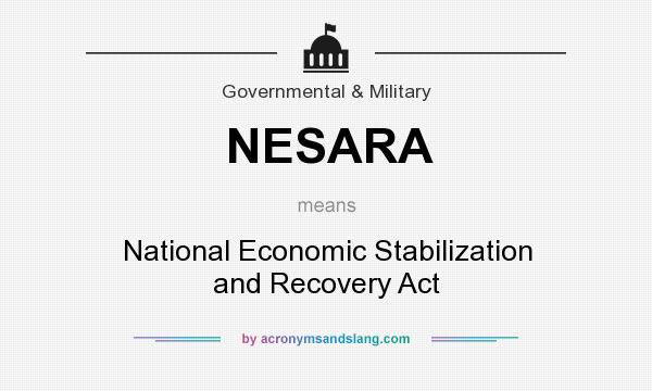 What does NESARA mean? It stands for National Economic Stabilization and Recovery Act