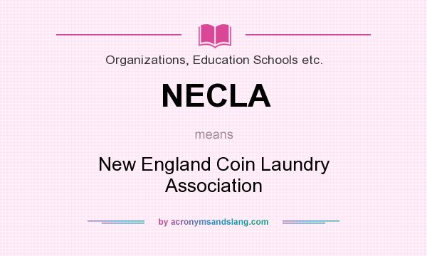 What does NECLA mean? It stands for New England Coin Laundry Association