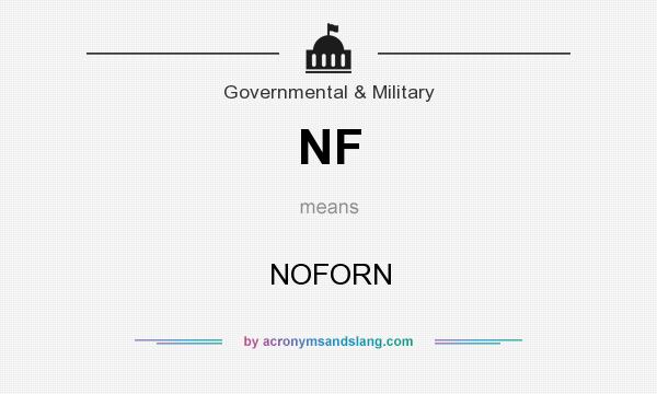 What does NF mean? It stands for NOFORN