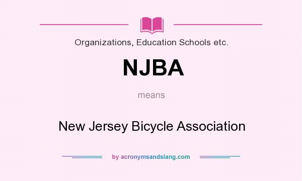 What does NJBA mean? It stands for New Jersey Bicycle Association