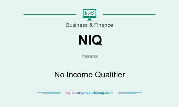 What does NIQ mean? It stands for No Income Qualifier