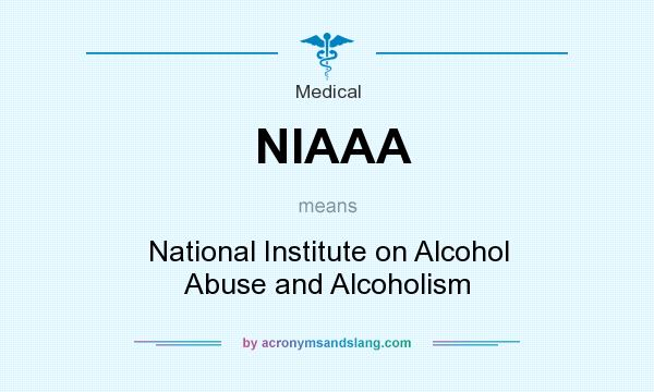 What does NIAAA mean? It stands for National Institute on Alcohol Abuse and Alcoholism