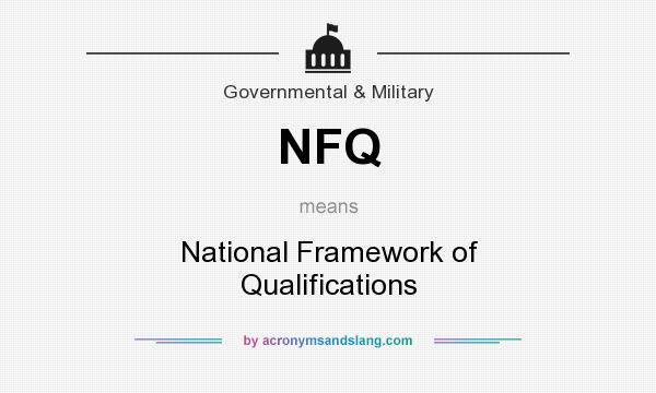 What does NFQ mean? It stands for National Framework of Qualifications