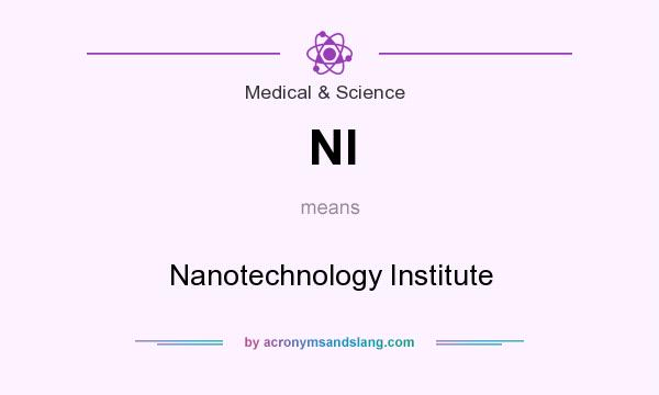 What does NI mean? It stands for Nanotechnology Institute