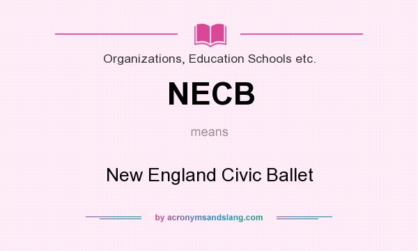 What does NECB mean? It stands for New England Civic Ballet
