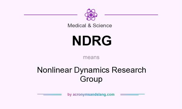 What does NDRG mean? It stands for Nonlinear Dynamics Research Group