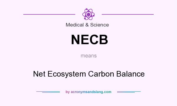 What does NECB mean? It stands for Net Ecosystem Carbon Balance