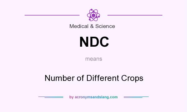 What does NDC mean? It stands for Number of Different Crops