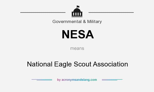What does NESA mean? It stands for National Eagle Scout Association