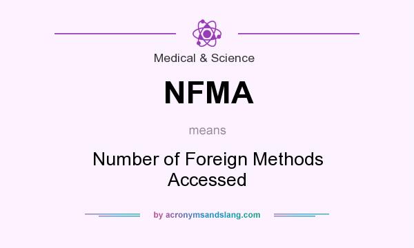 What does NFMA mean? It stands for Number of Foreign Methods Accessed