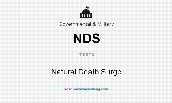 What does NDS mean? It stands for Natural Death Surge