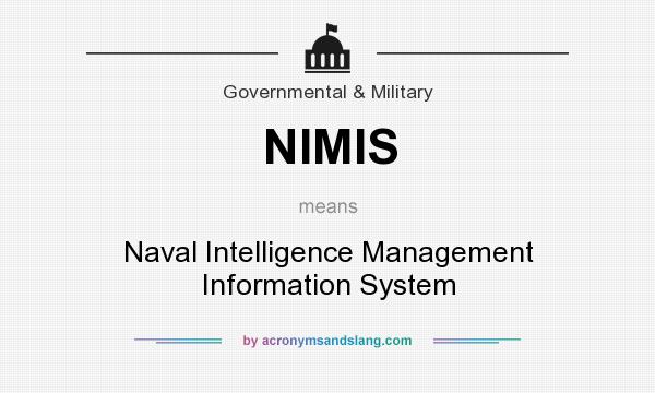 What does NIMIS mean? It stands for Naval Intelligence Management Information System