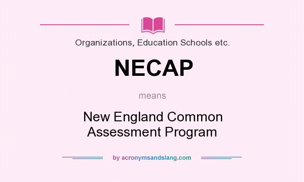 What does NECAP mean? It stands for New England Common Assessment Program