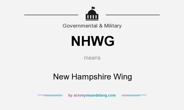 What does NHWG mean? It stands for New Hampshire Wing