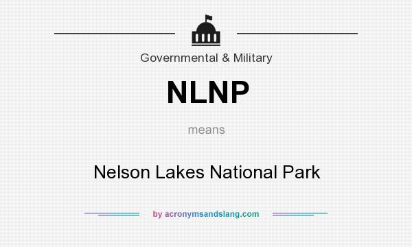 What does NLNP mean? It stands for Nelson Lakes National Park