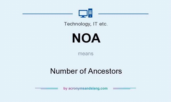 What does NOA mean? It stands for Number of Ancestors