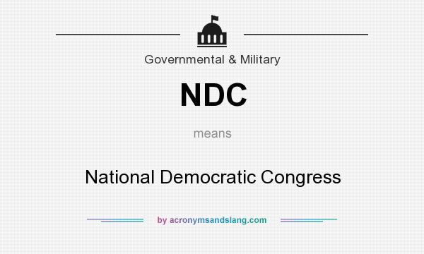 What does NDC mean? It stands for National Democratic Congress