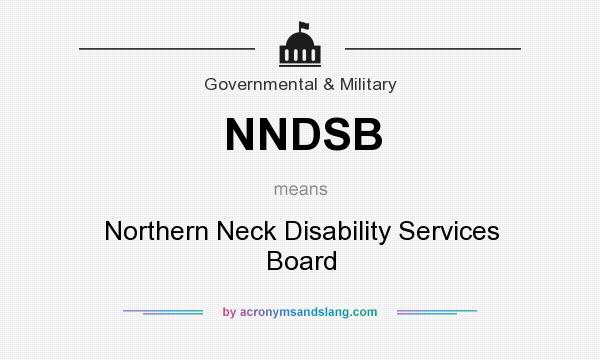 What does NNDSB mean? It stands for Northern Neck Disability Services Board