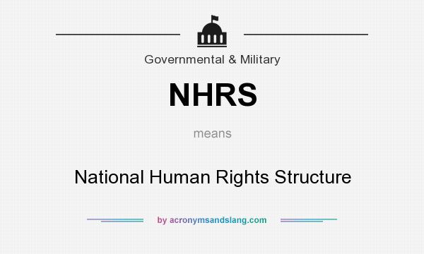 What does NHRS mean? It stands for National Human Rights Structure