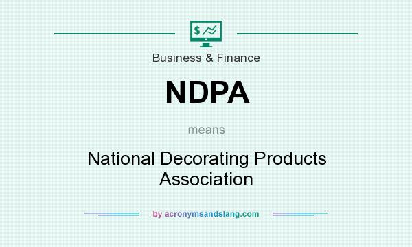 What does NDPA mean? It stands for National Decorating Products Association