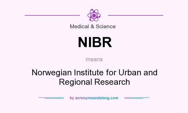 What does NIBR mean? It stands for Norwegian Institute for Urban and Regional Research