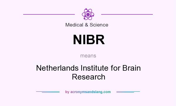 What does NIBR mean? It stands for Netherlands Institute for Brain Research