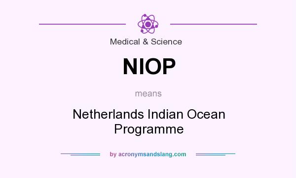 What does NIOP mean? It stands for Netherlands Indian Ocean Programme