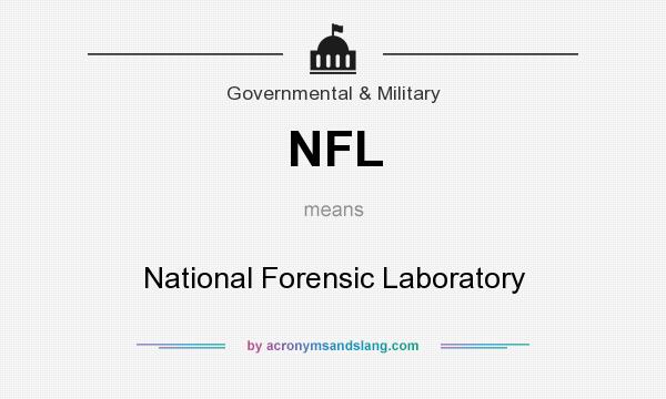 What does NFL mean? It stands for National Forensic Laboratory