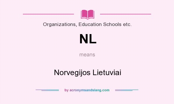 What does NL mean? It stands for Norvegijos Lietuviai