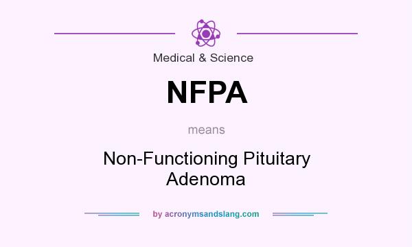 What does NFPA mean? It stands for Non-Functioning Pituitary Adenoma