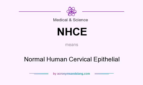 What does NHCE mean? It stands for Normal Human Cervical Epithelial