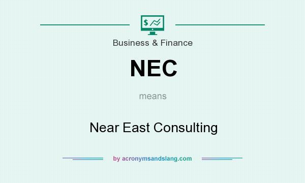 What does NEC mean? It stands for Near East Consulting